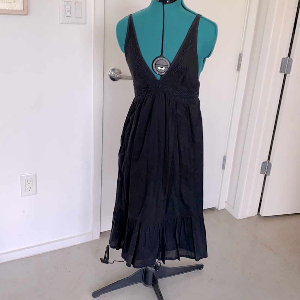 90s vintage Gorgeous EUC Y2K Jill Stuart black sundress, size 2